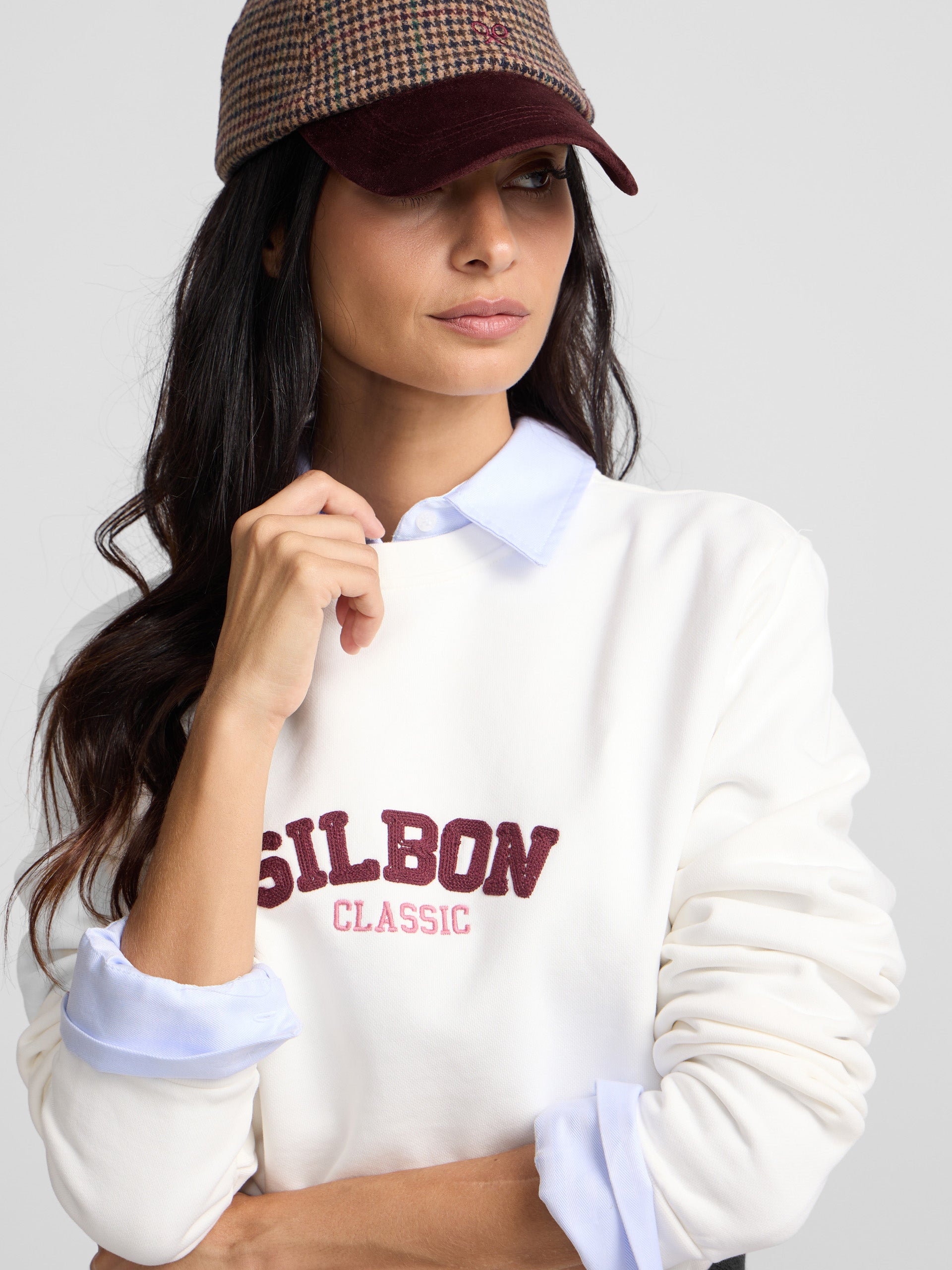 Sweatshirt mulher silbon classic cru
