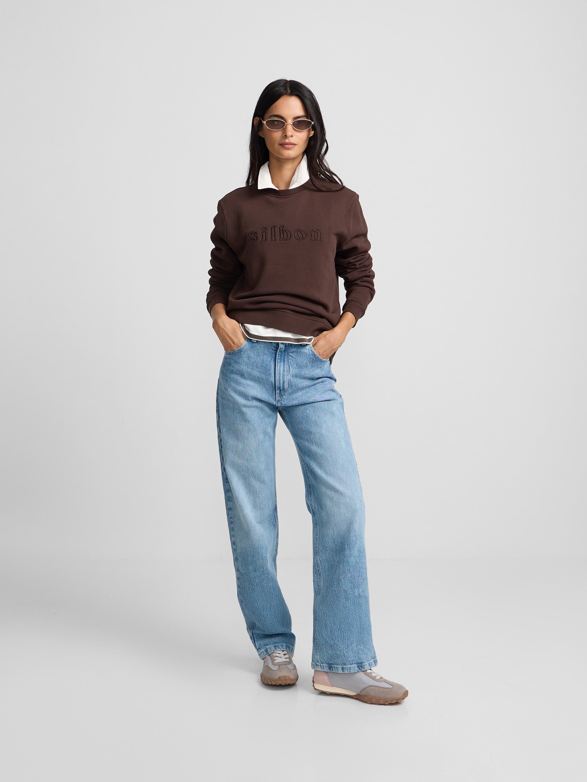 Brown Silbon women's sweatshirt