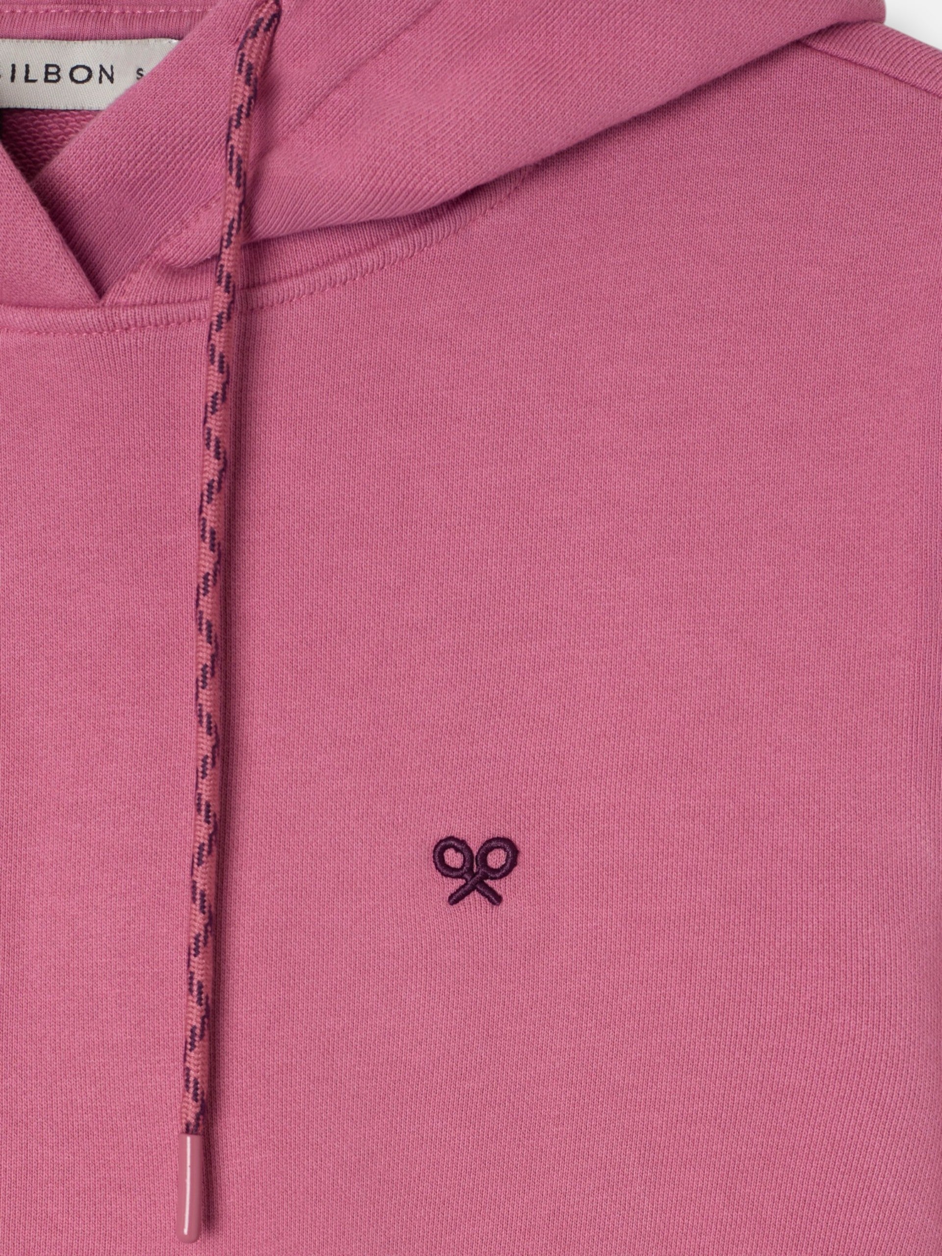 Sweat à capuche femme Silbon Rebel rose
