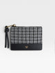 Gray checkered wallet
