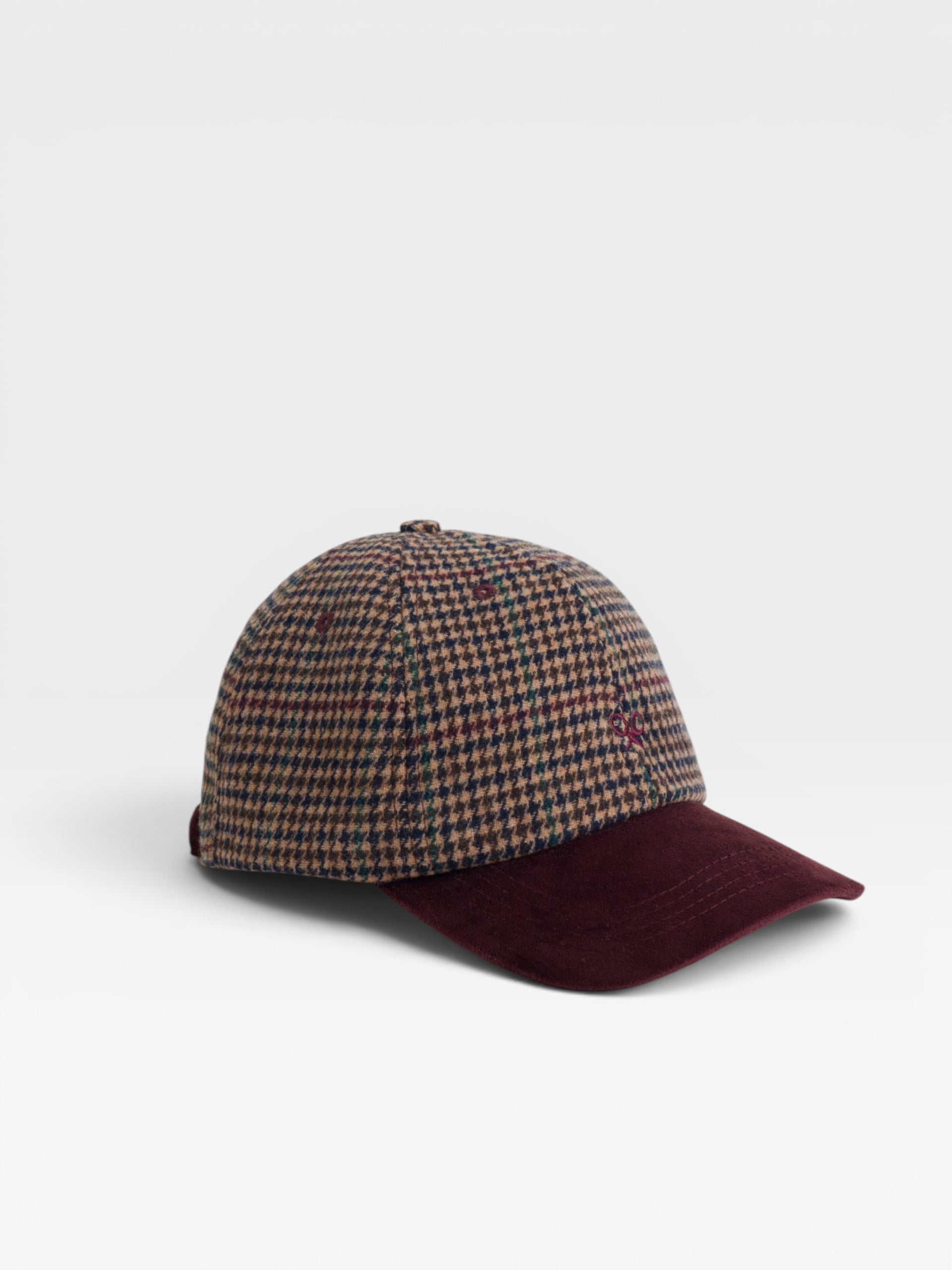 Gorra silbon cuadros multicolor