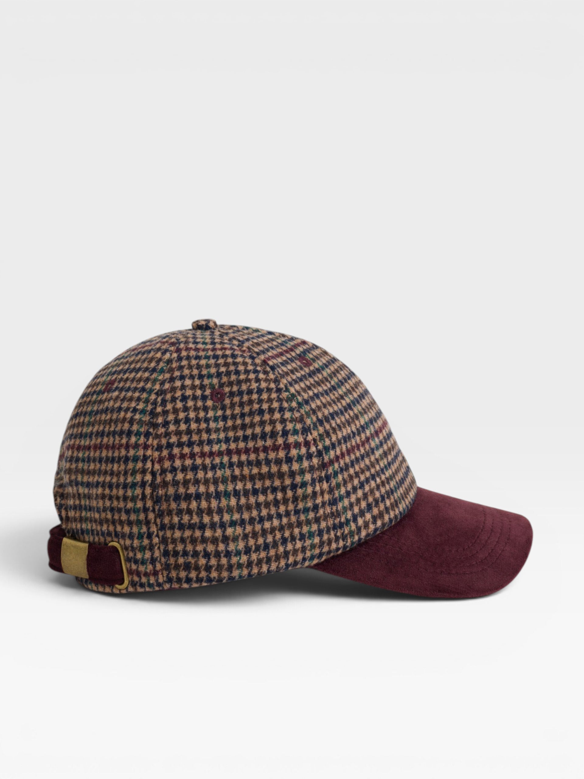 Gorra silbon cuadros multicolor