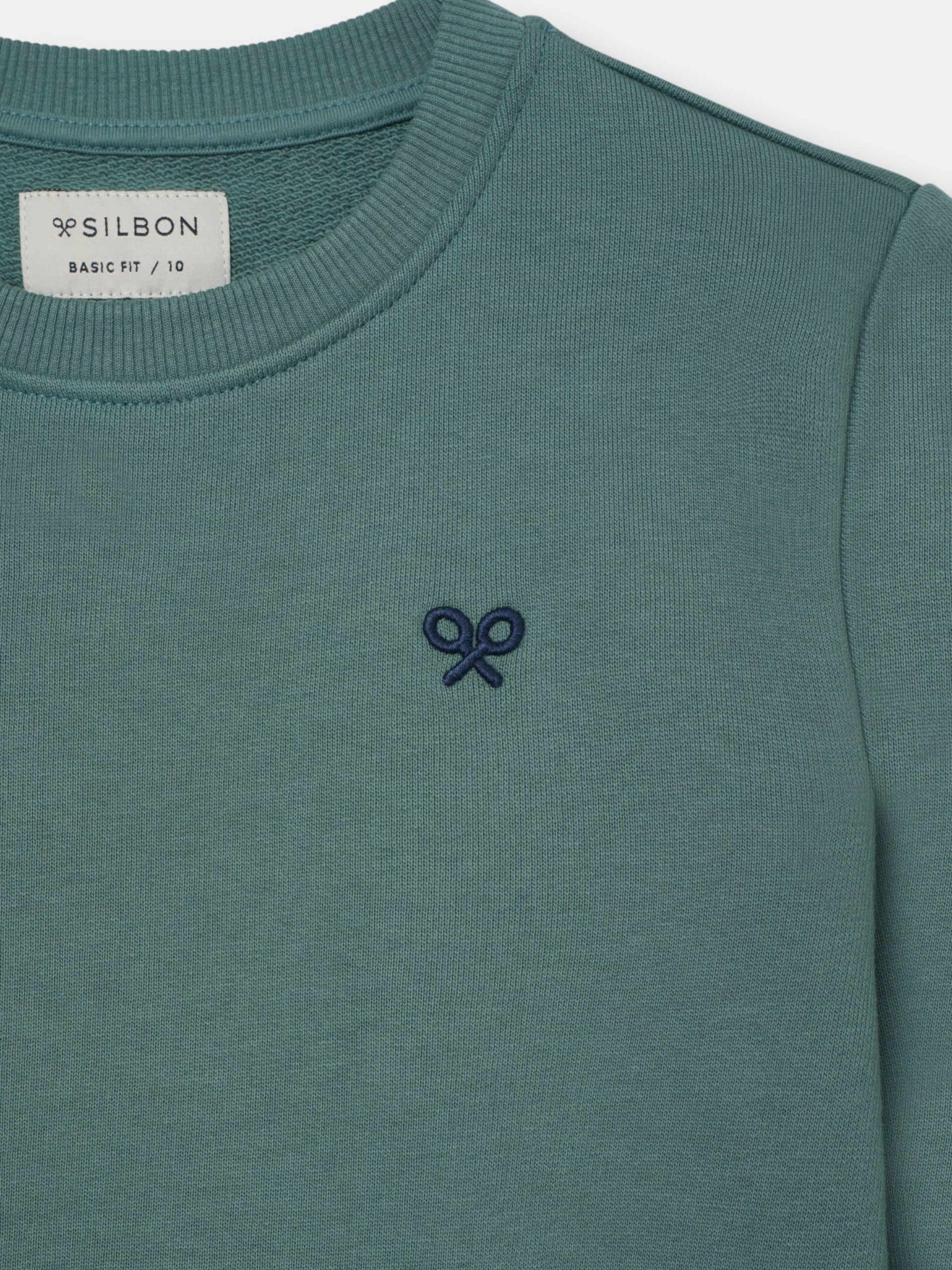 Sweatshirt kids minilogo verde escuro