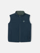 Chaleco kids reversible bolsillos verde marino