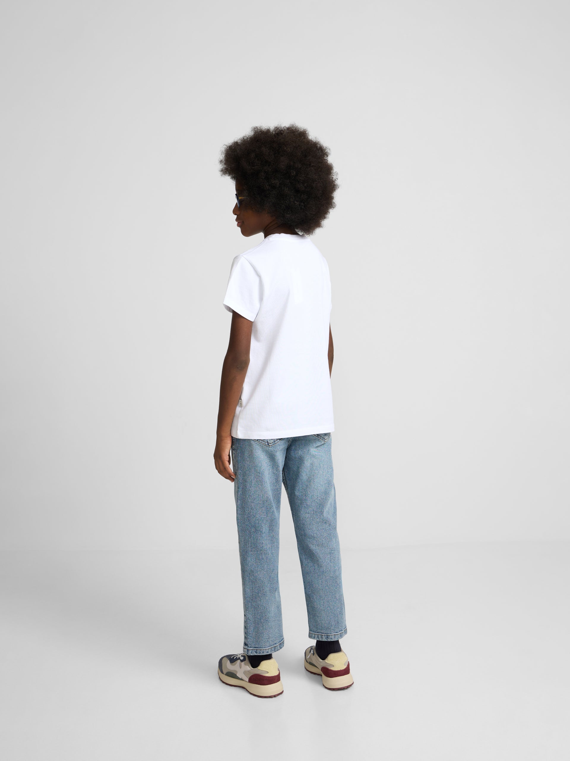 Camiseta kids silbon dibujo blanca
