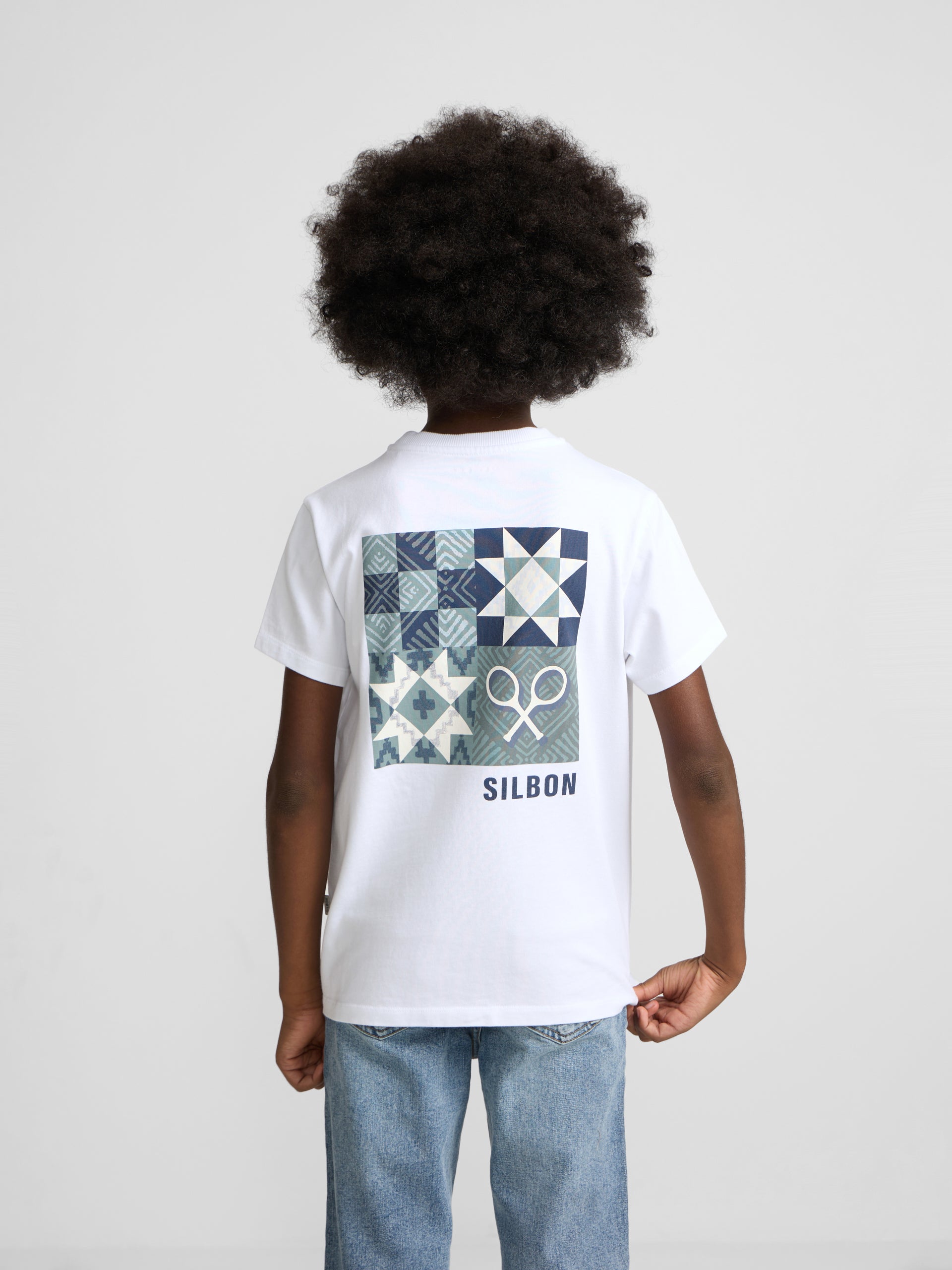 Camiseta kids etnica blanca
