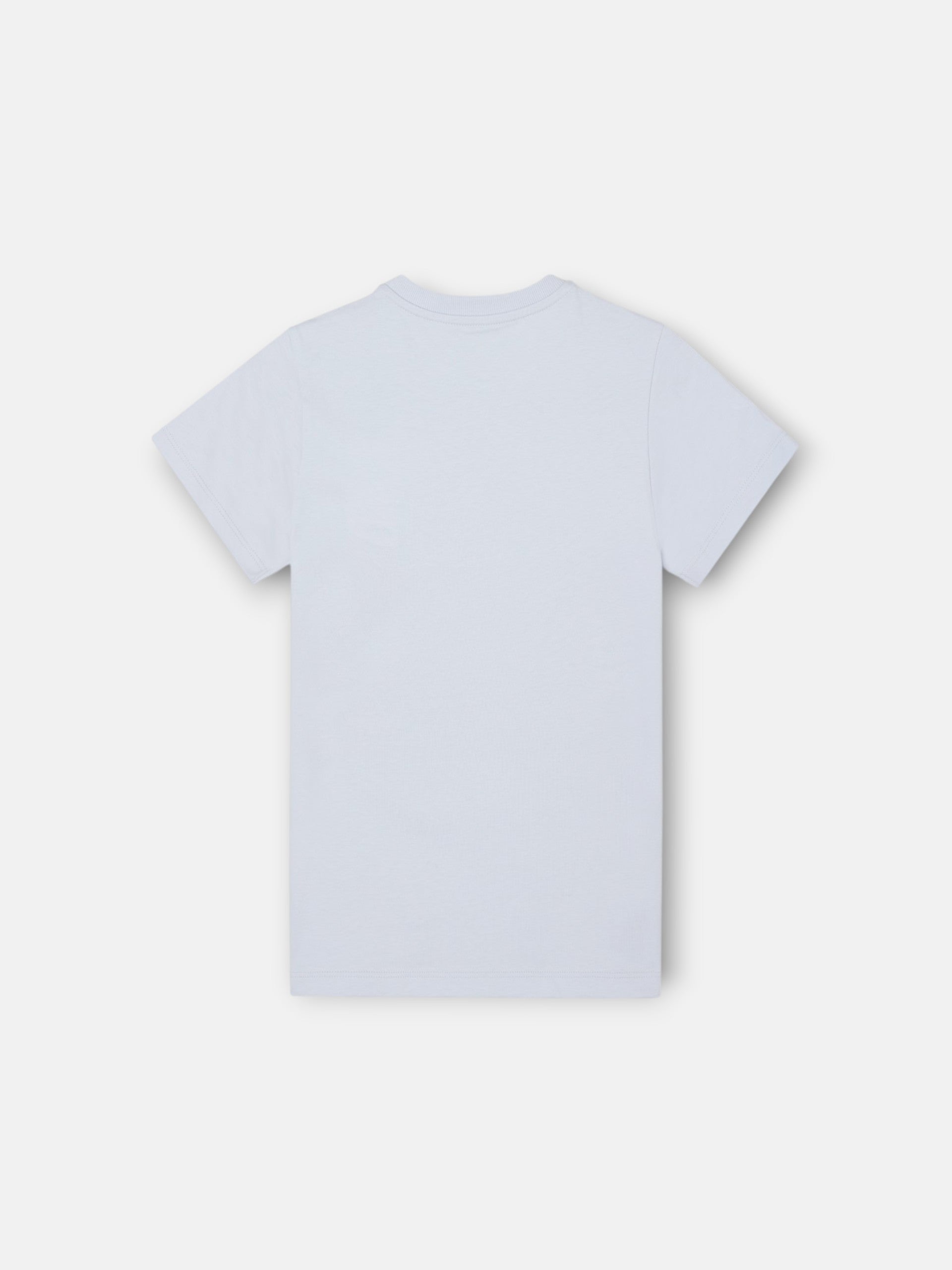 Kids T-shirt with light blue pocket label