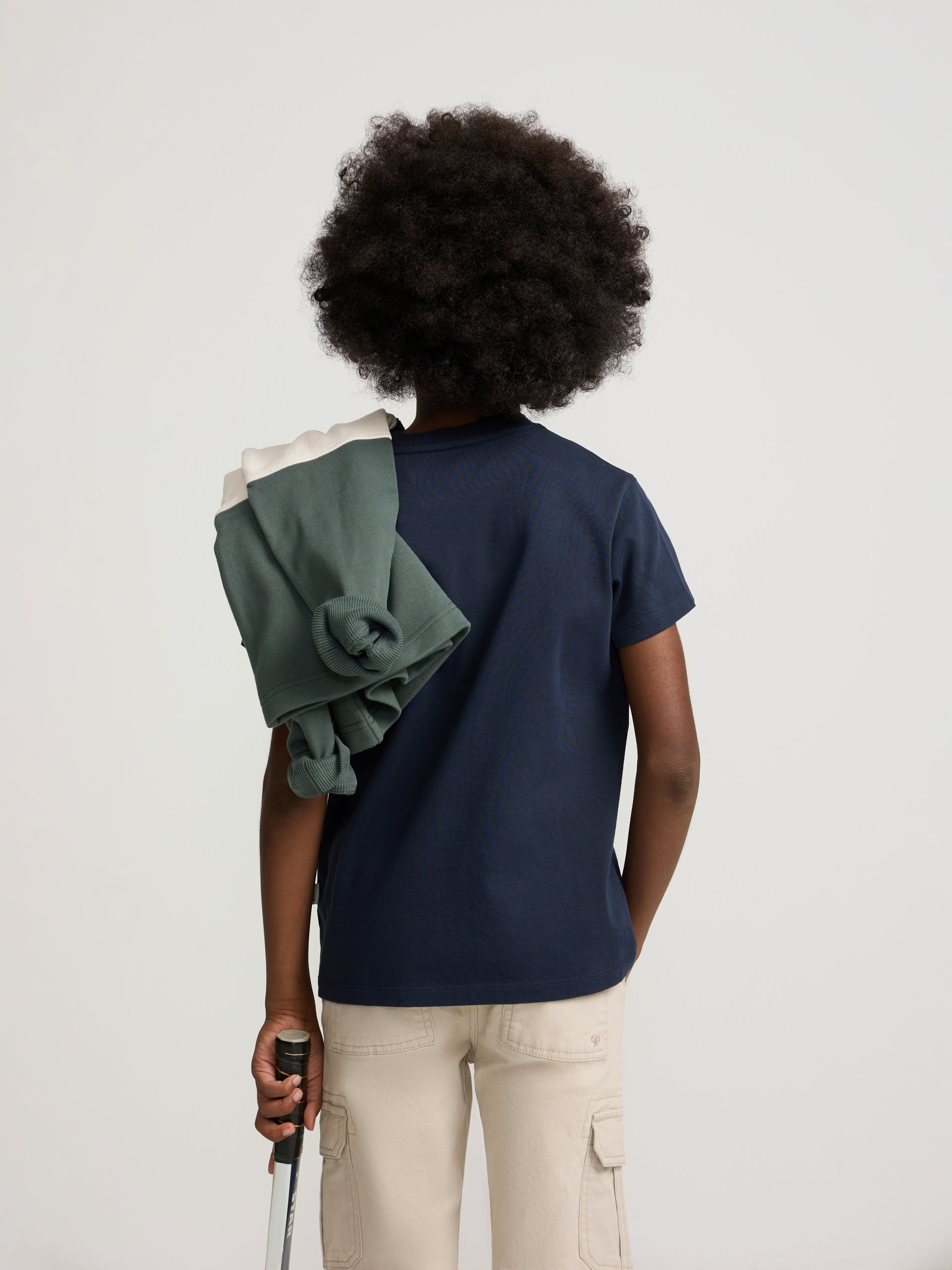 Camiseta kids silbon dibujo azul marino
