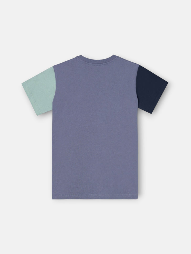 Camisola criança multicolor felpa azul índigo