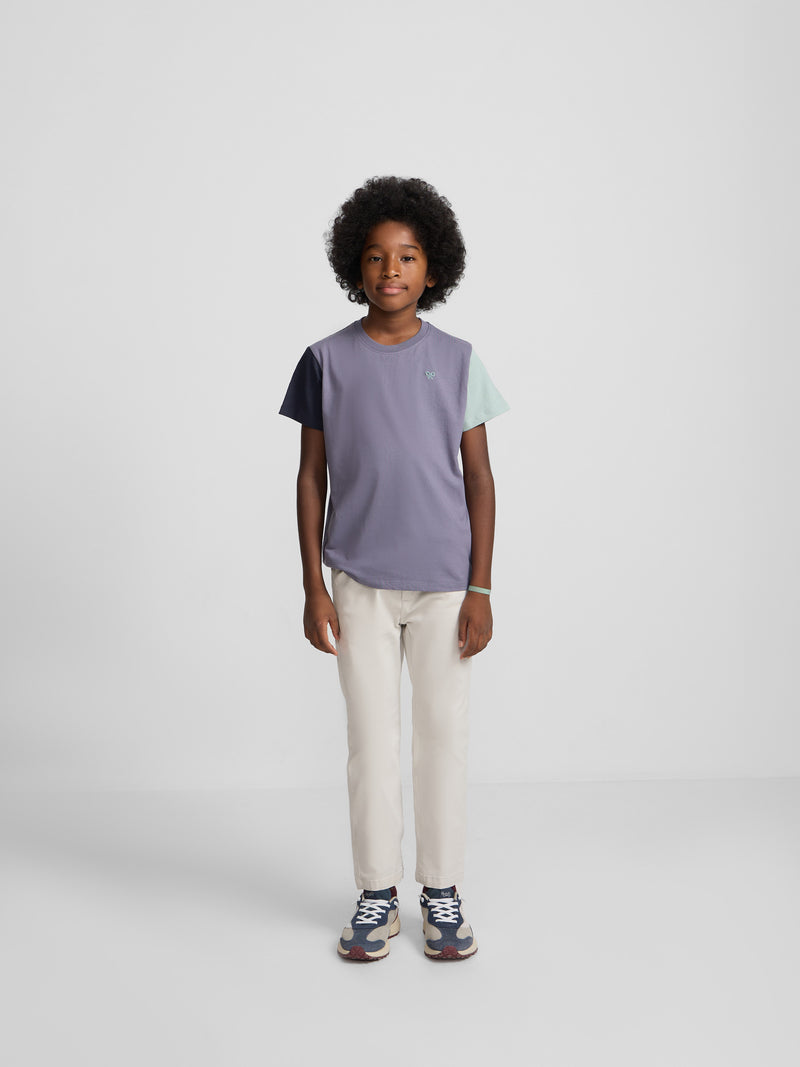 Camisola criança multicolor felpa azul índigo