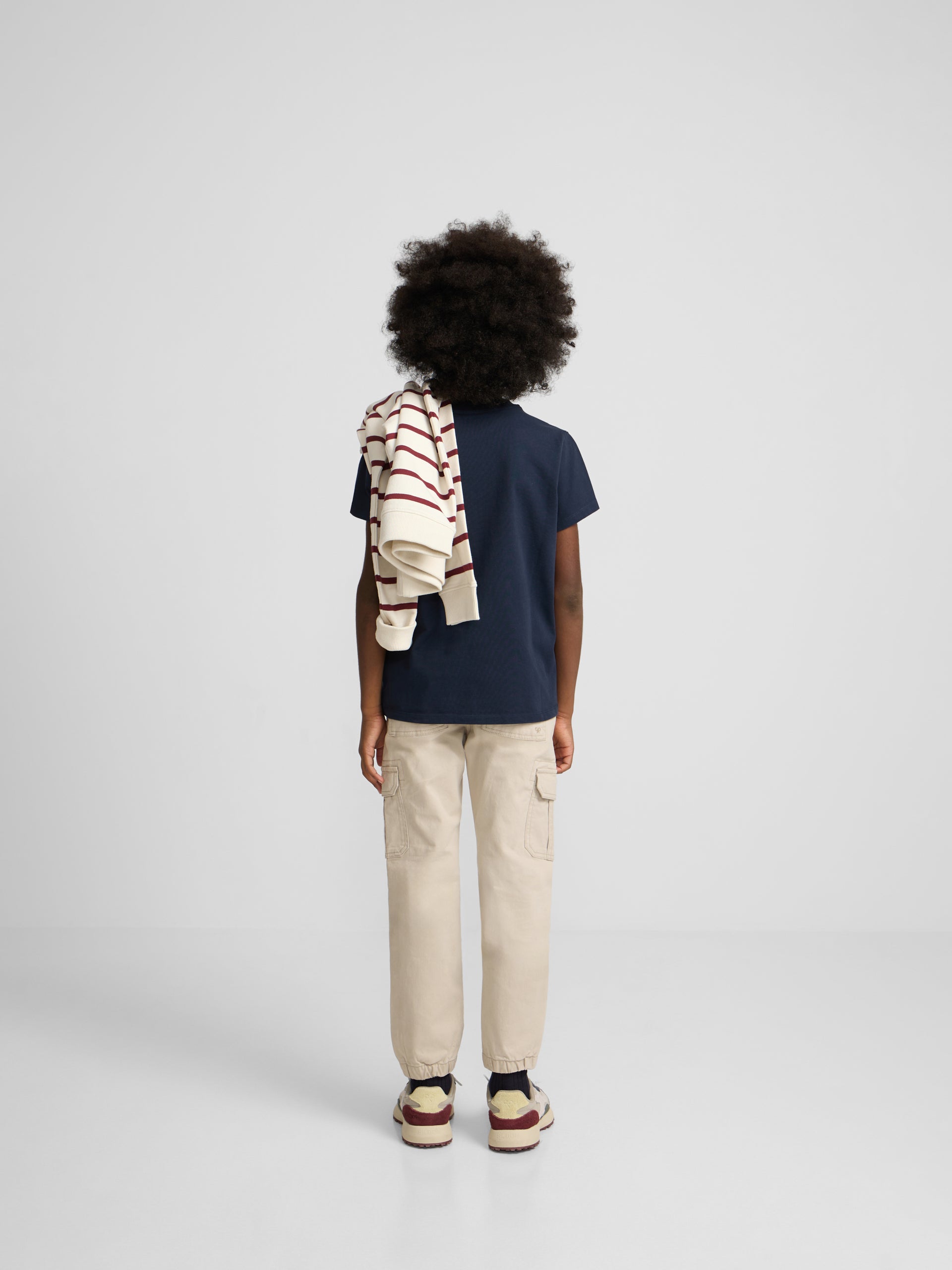 Camiseta kids silbon patch tono azul marino
