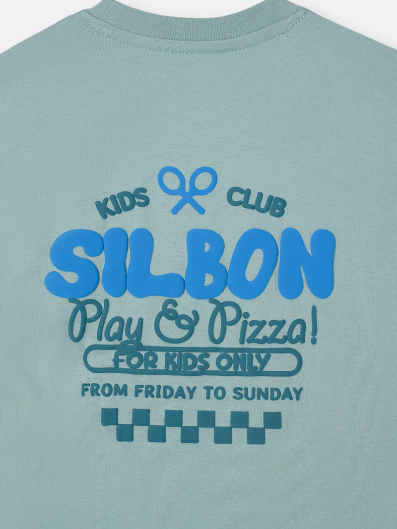T-shirt enfants play et pizza verte