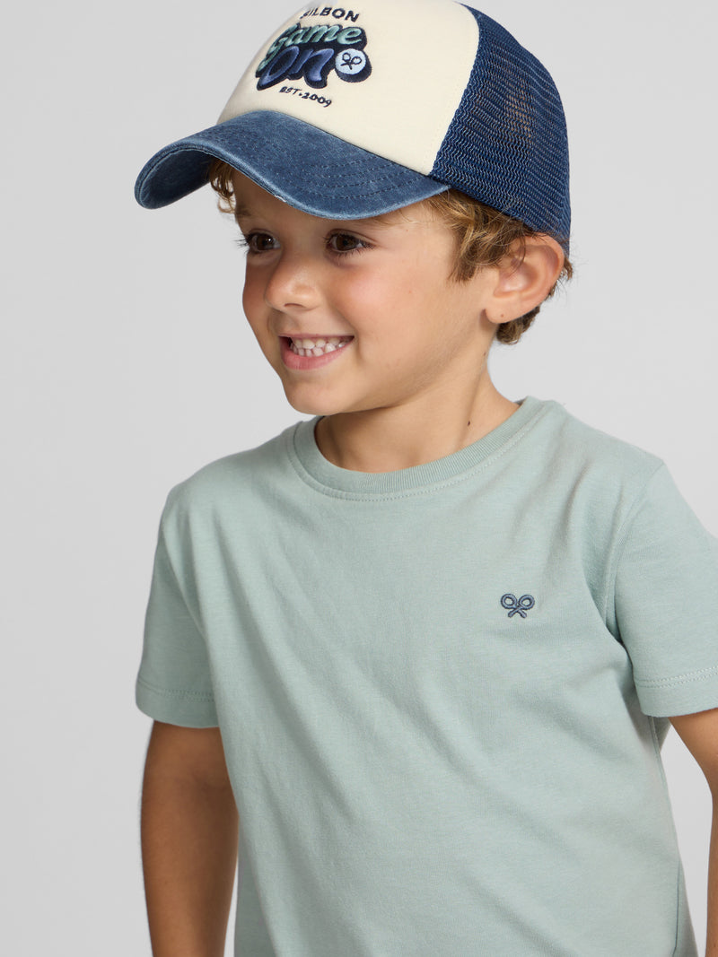 T-shirt enfants play et pizza verte