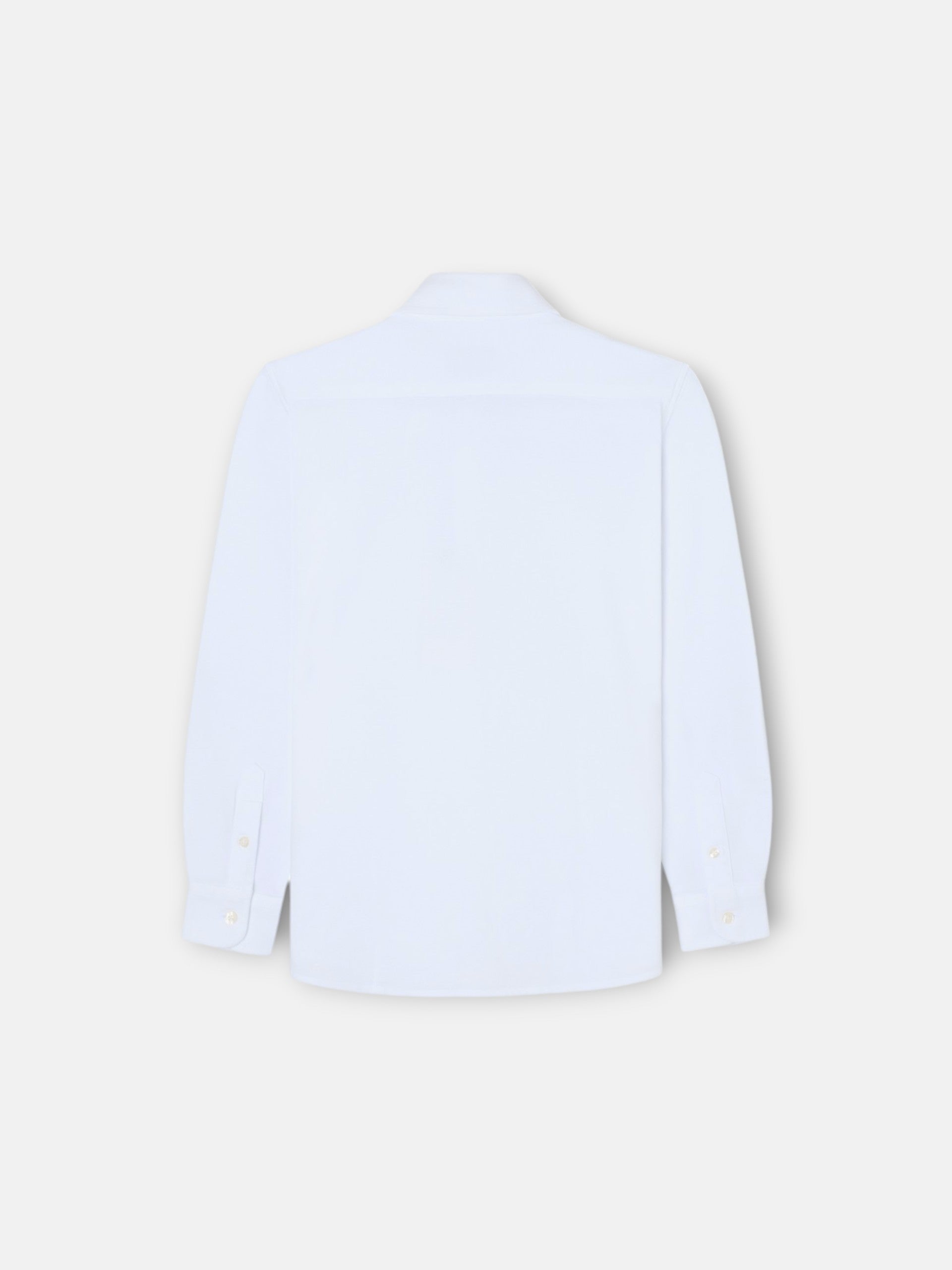 Camisa sport kids pique blanco