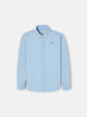 Chemise sport enfant classique en denim bleu clair