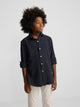 Chemise sport enfant piqué marine