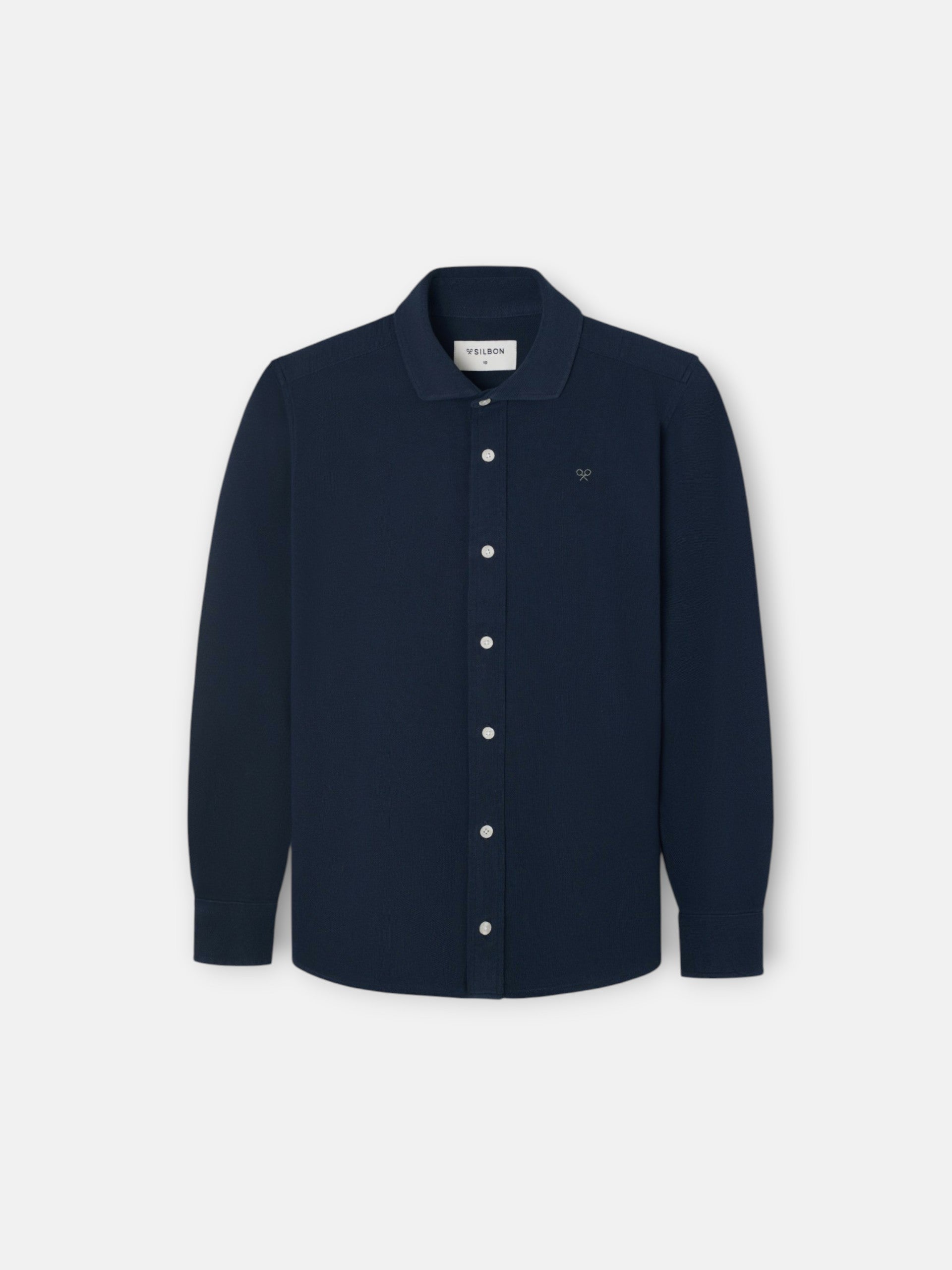 Chemise sport enfant piqué marine