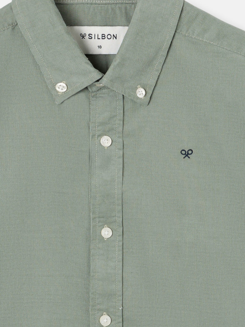 Camisa sport kids pana verde claro