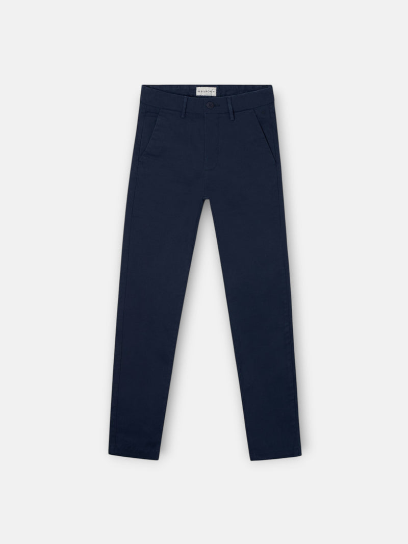 Kids navy blue chino sport trousers