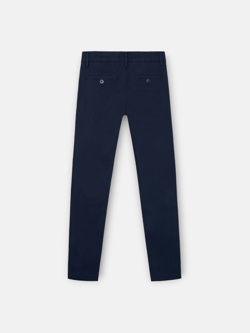 Kids navy blue chino sport trousers