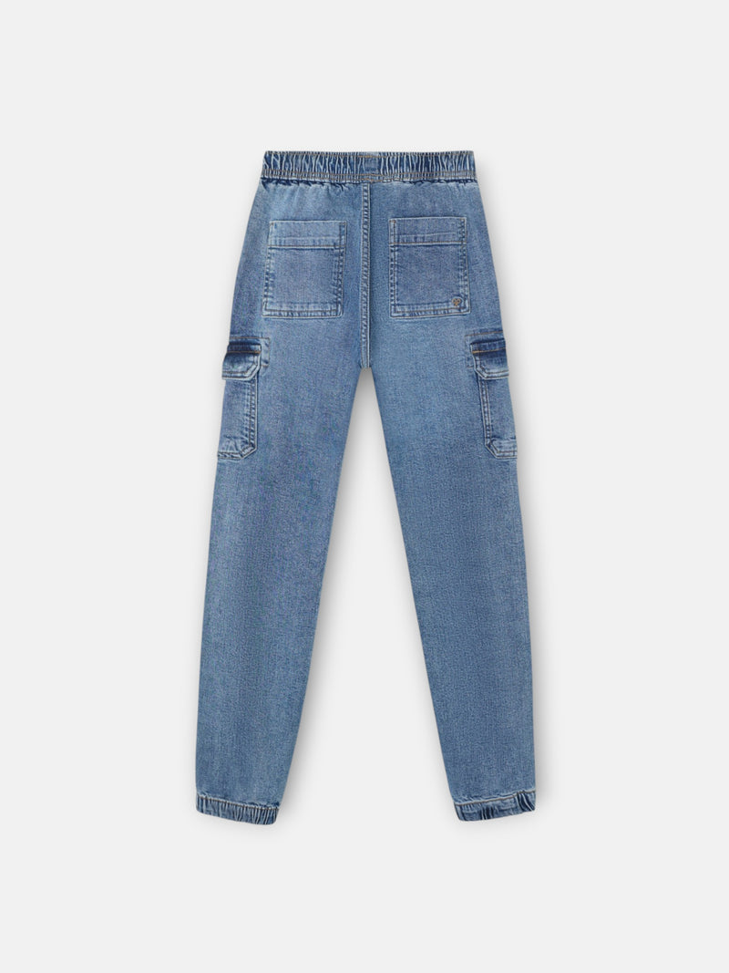 Kids' sport jogger denim blue pants