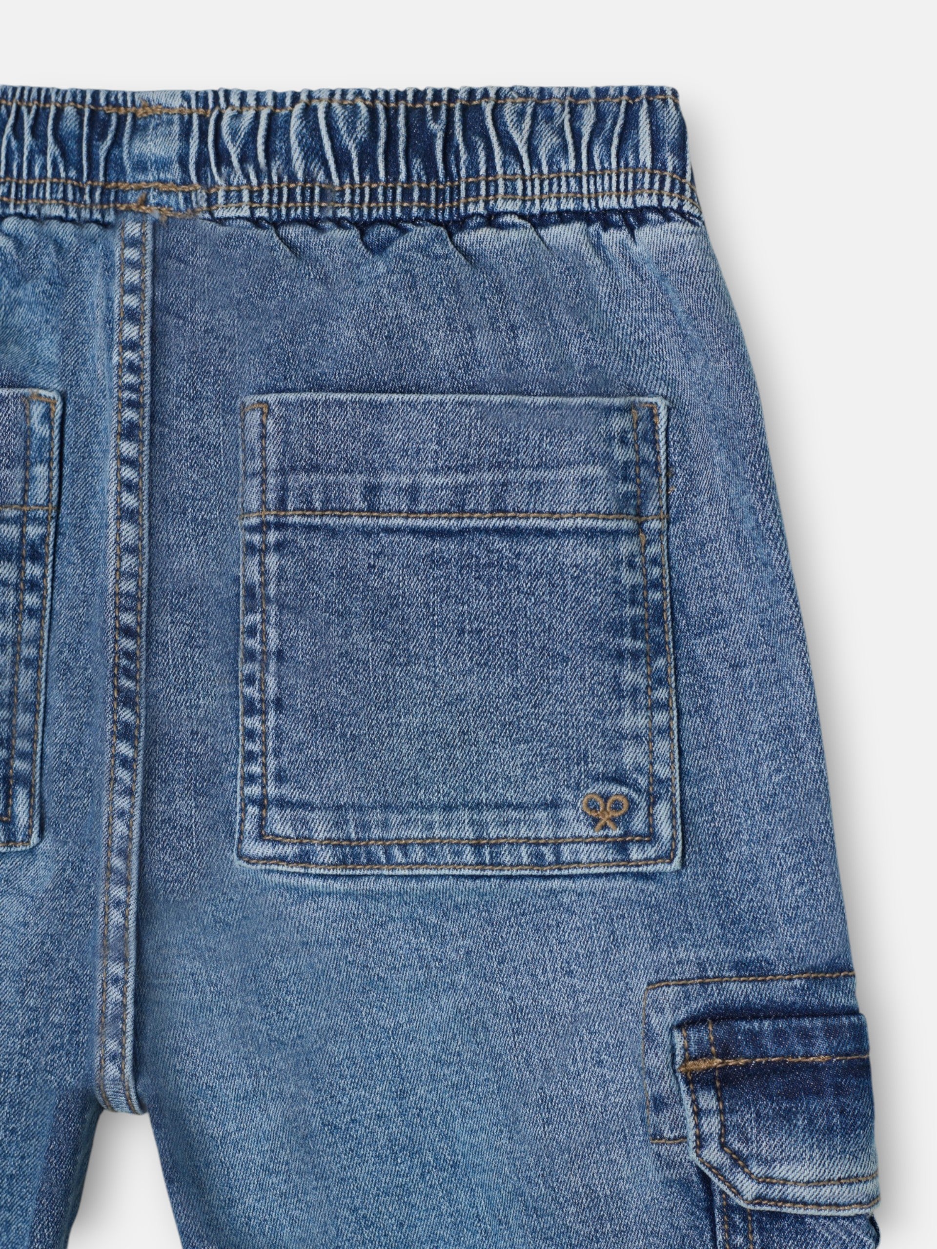 Pantalon sport kids jogger denim azul