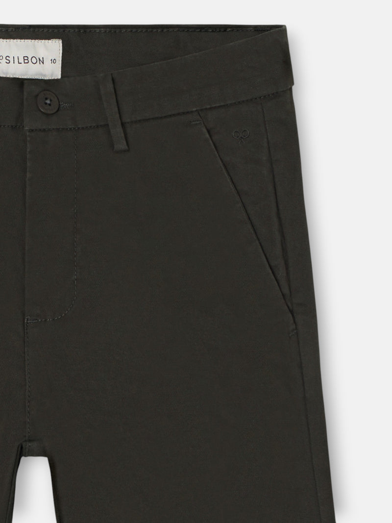 Pantalon de sport chino vert pour enfants