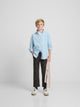Kids' regular style green sport trousers