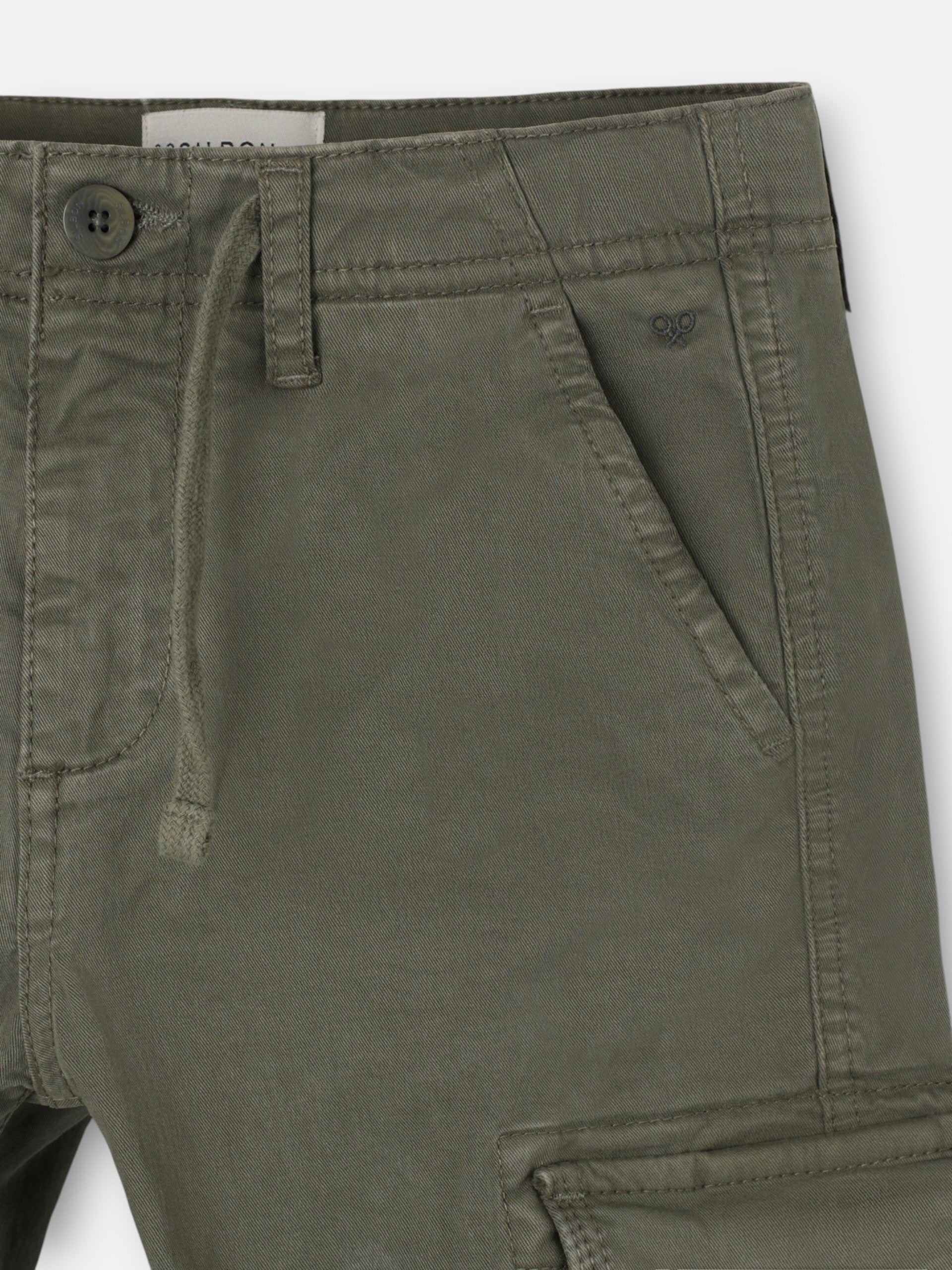 Green kids' cargo sport pants