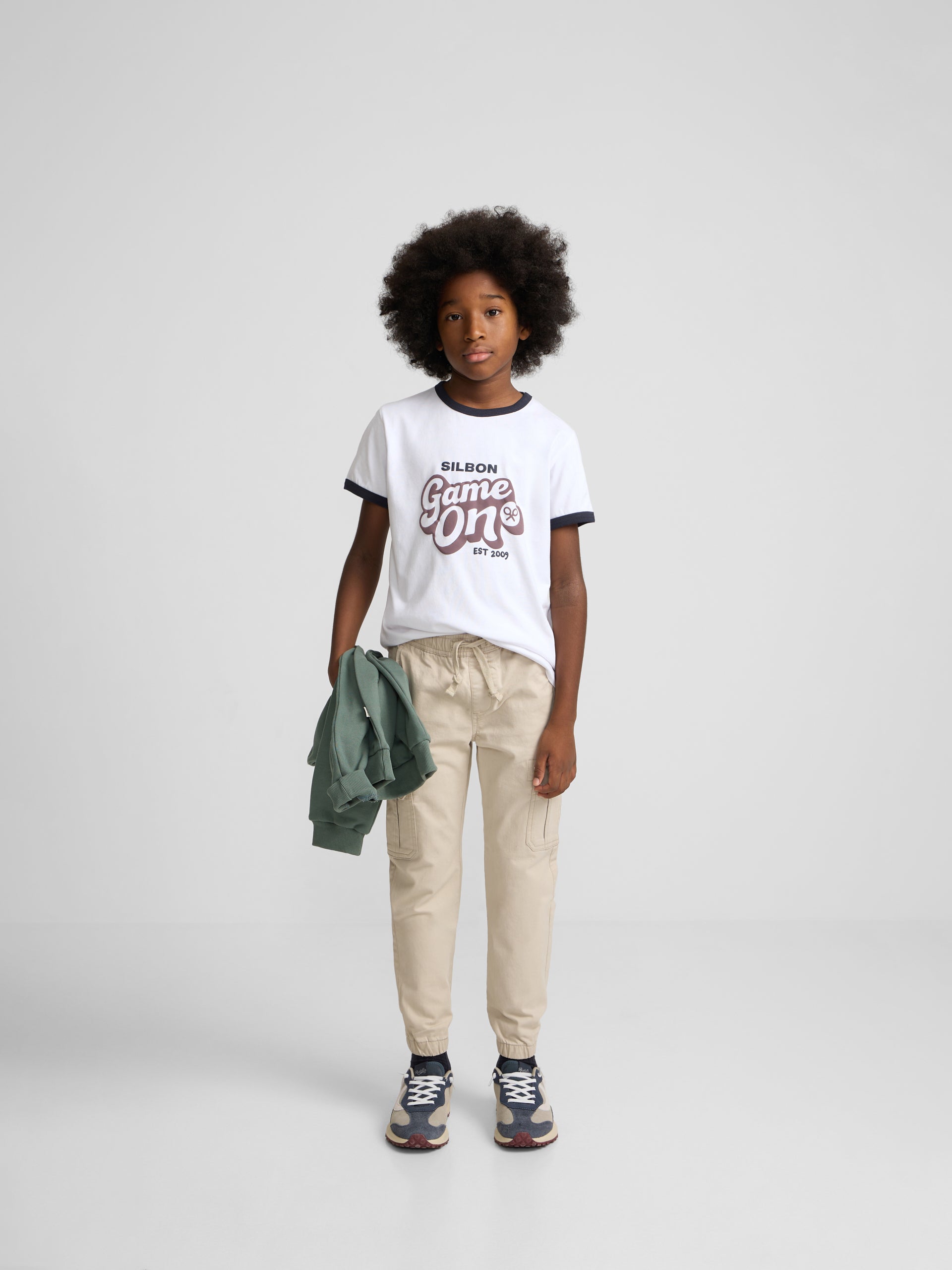 Pantalon sport kids jogger piedra