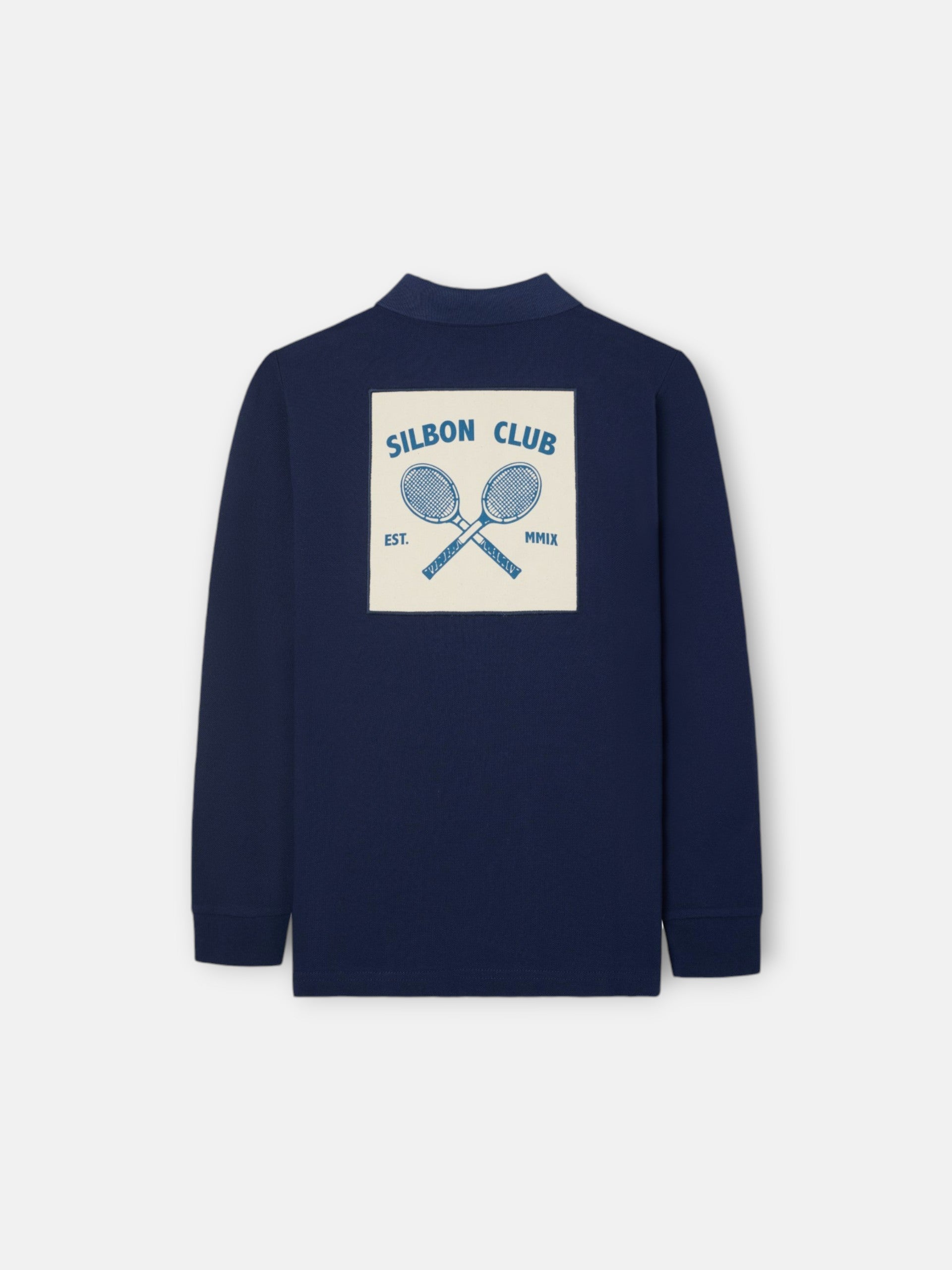 Polo kids parche azul marino