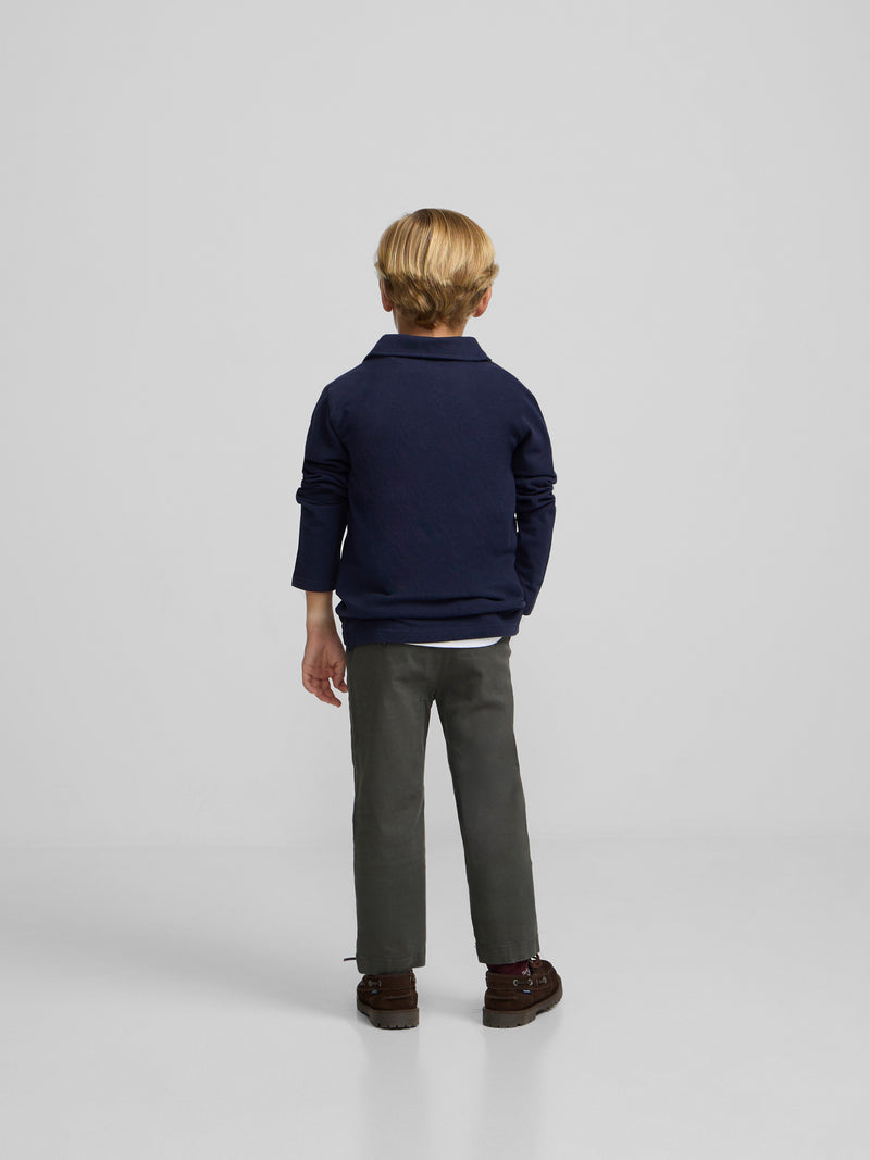 Polo kids parches azul marino