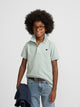 Light green kids' racket polo