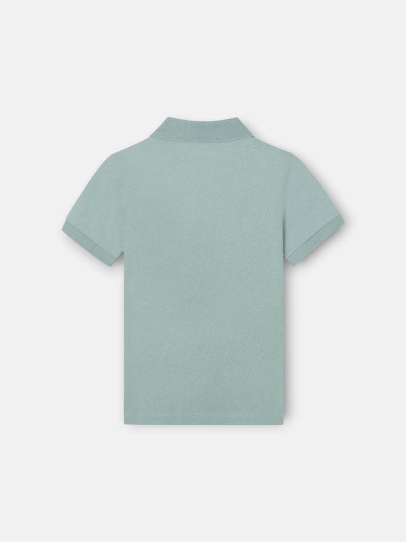Polo criança raquete verde claro