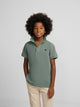 Polo kids raqueta verde oscuro
