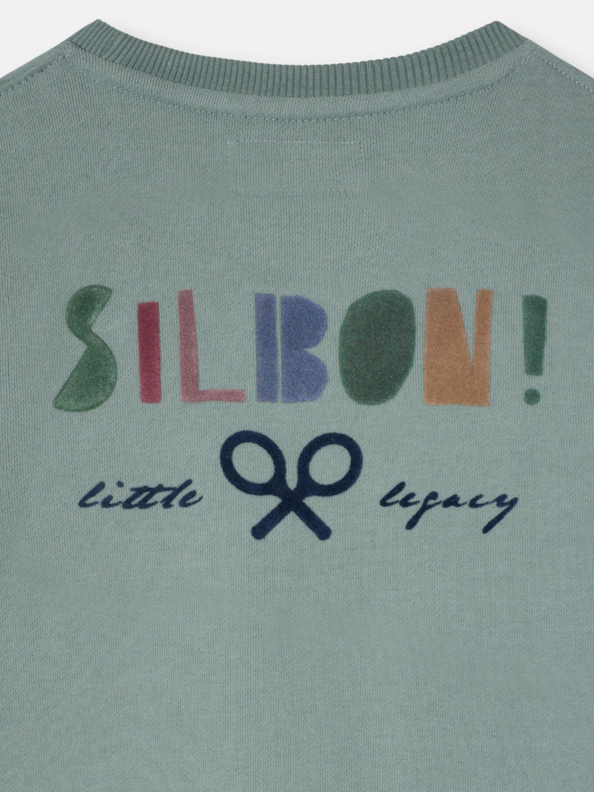 Sweatshirt kids little legacy verde claro