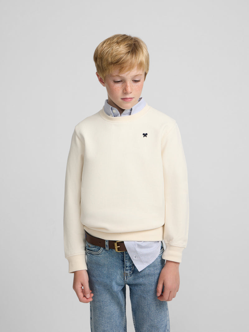 Kids Little Legacy Cream Sweatshirt