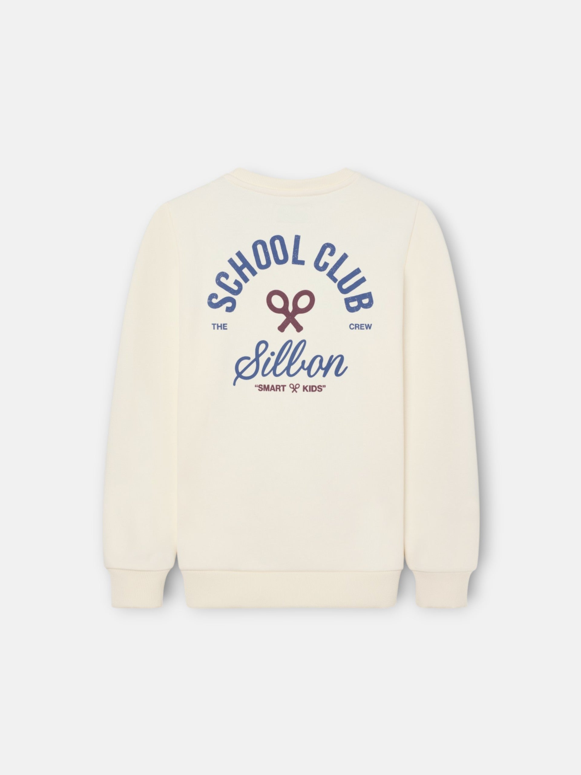 Sudadera kids school club crema