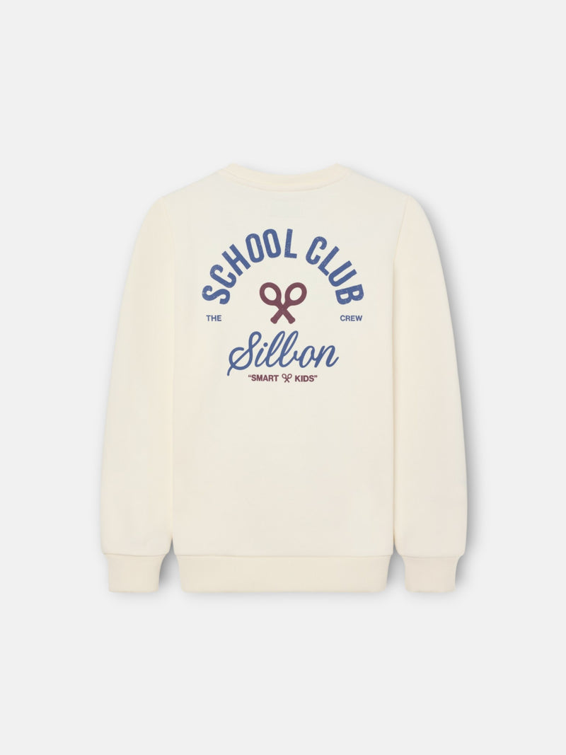 Kids School Club Cream Sweatshirt