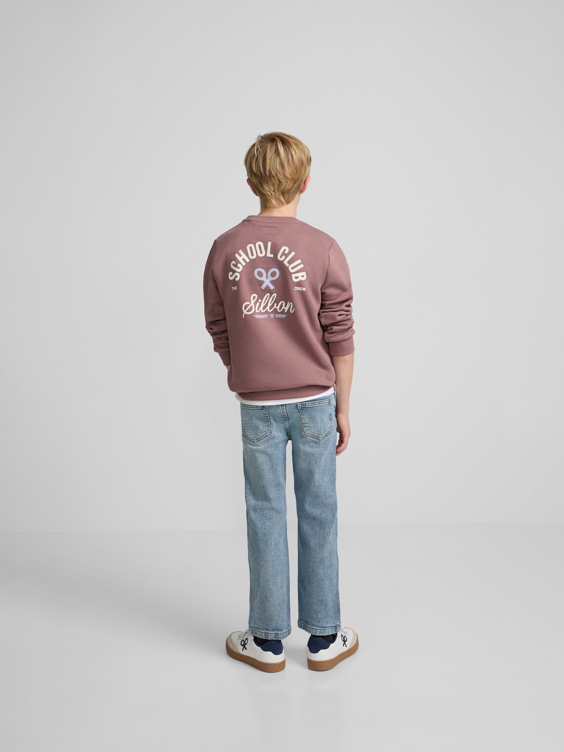 Sudadera kids school club burdeos