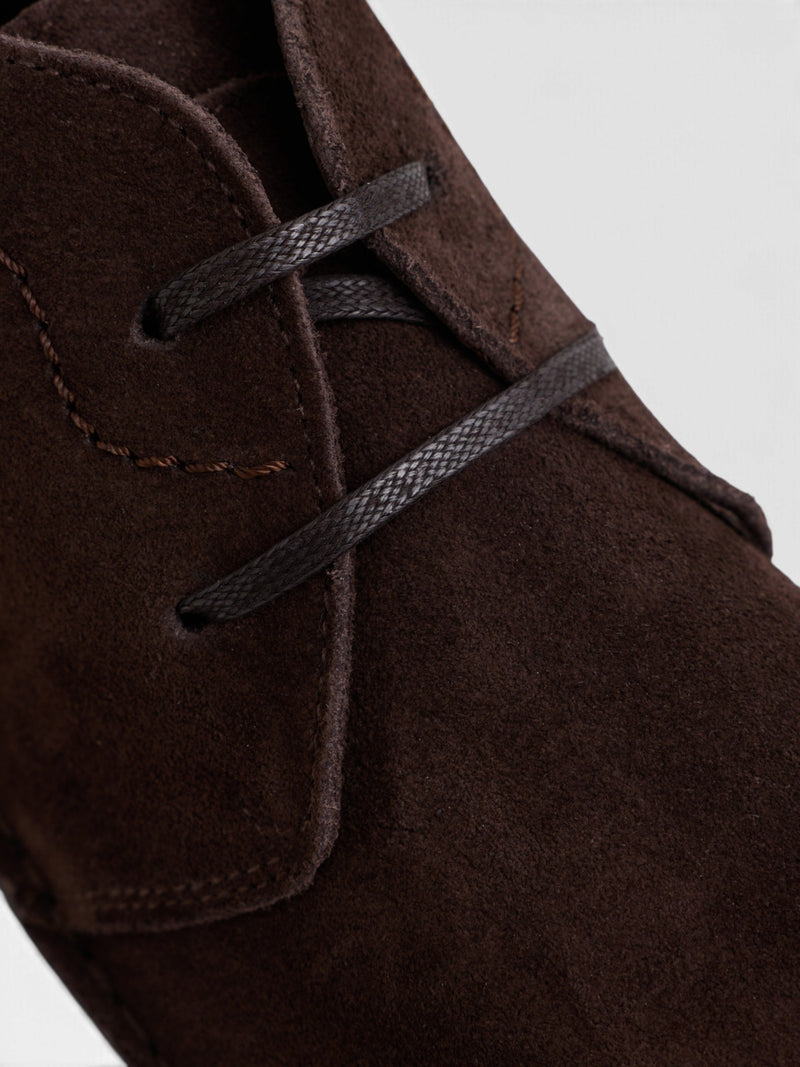 Bota kids cordones marron