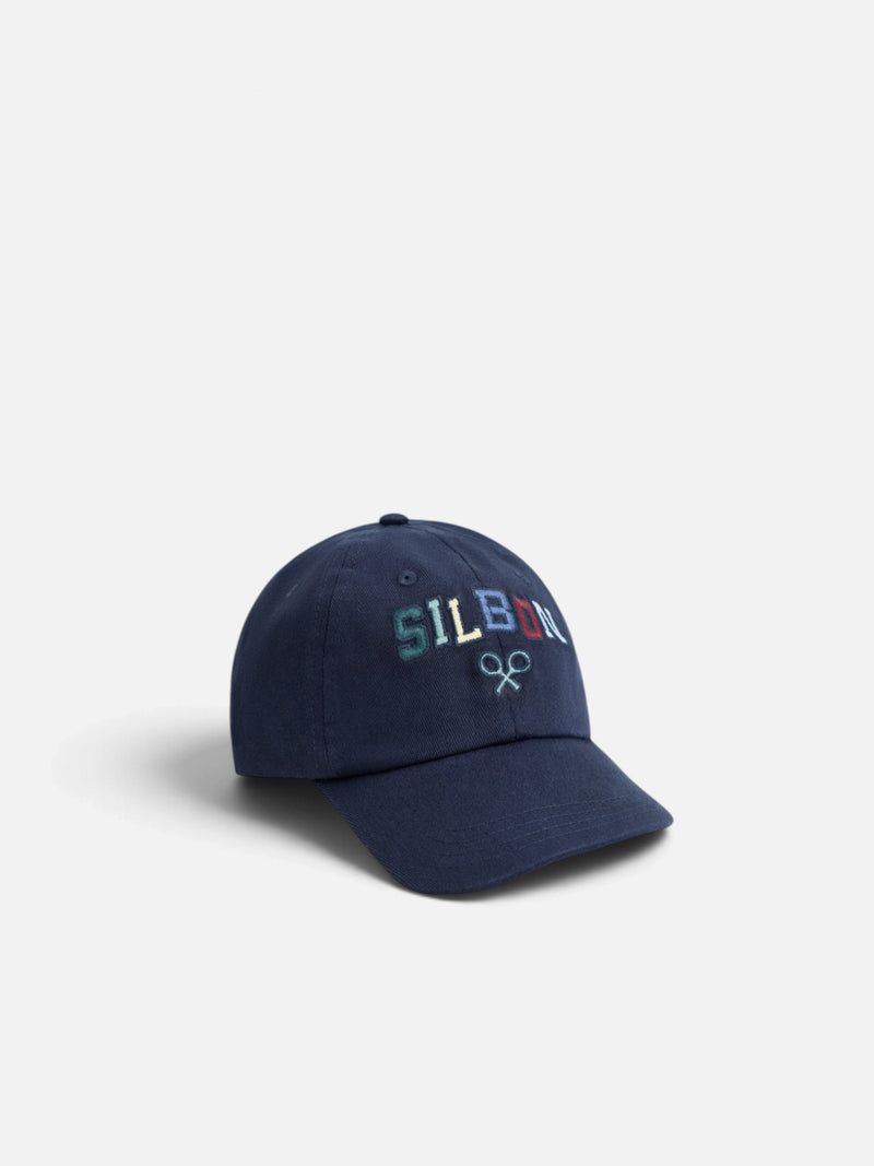 Casquette enfant lettres brodées marine