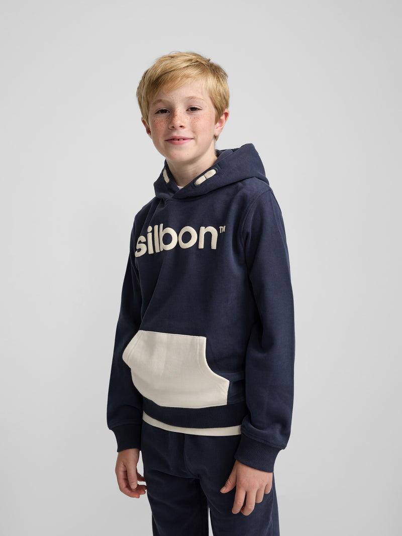 Sudadera kids deportiva canguro marino