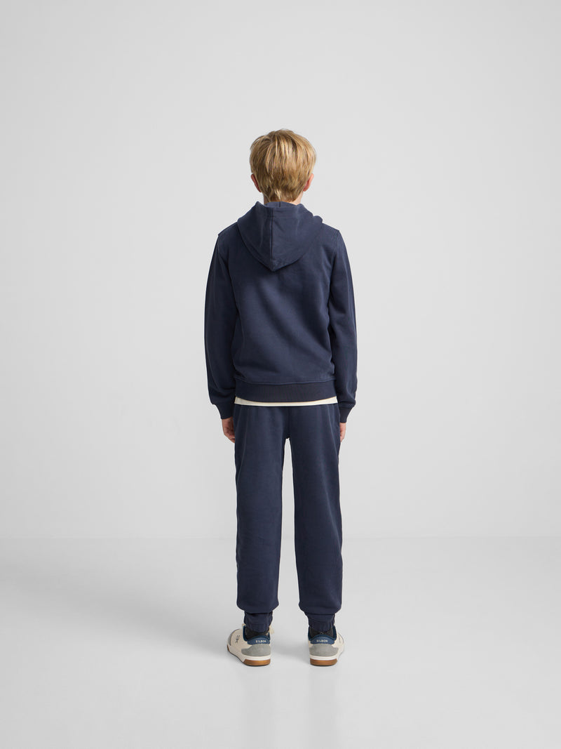 Sudadera kids deportiva canguro marino