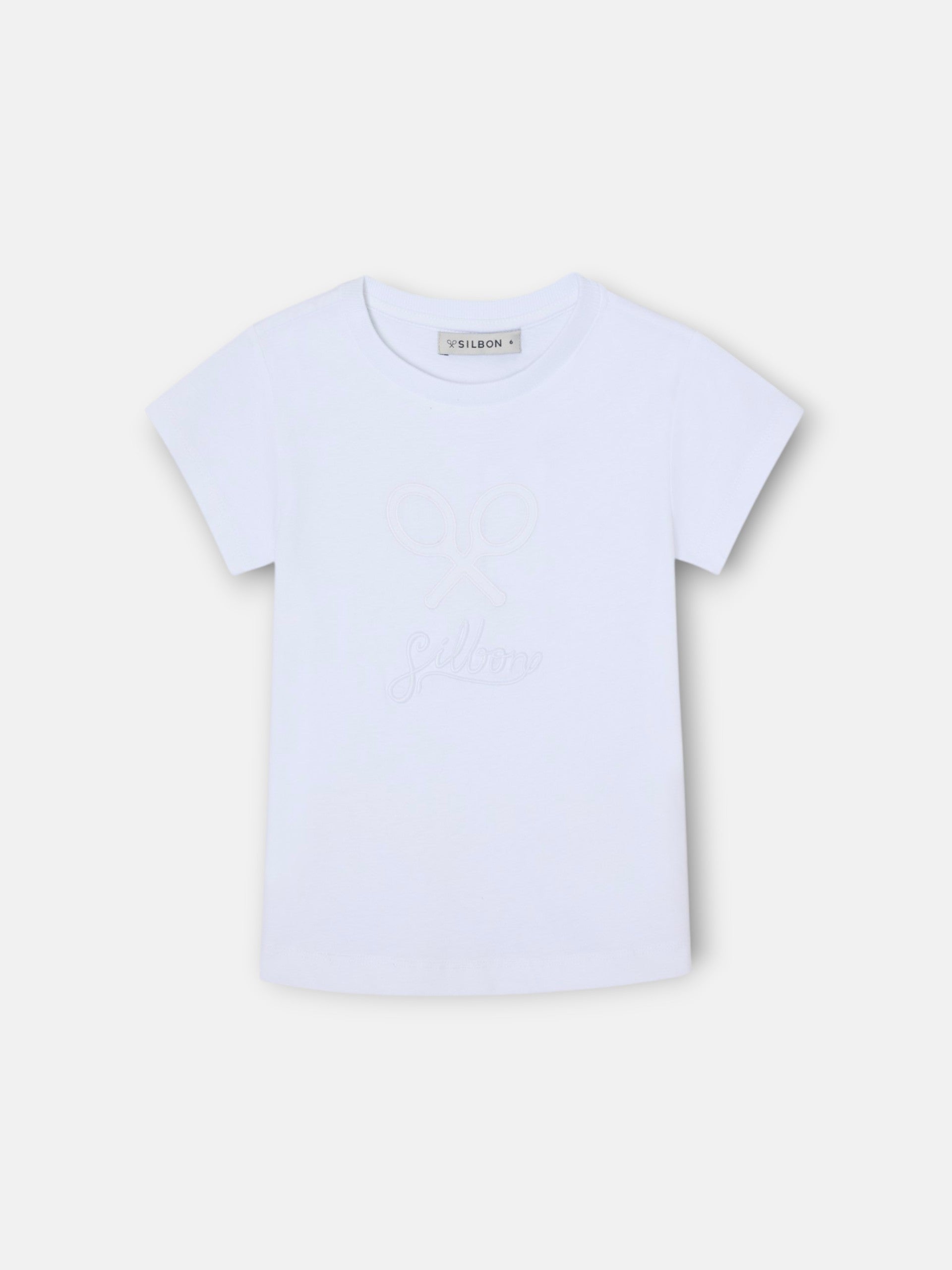Camiseta girl silbon clasica blanco