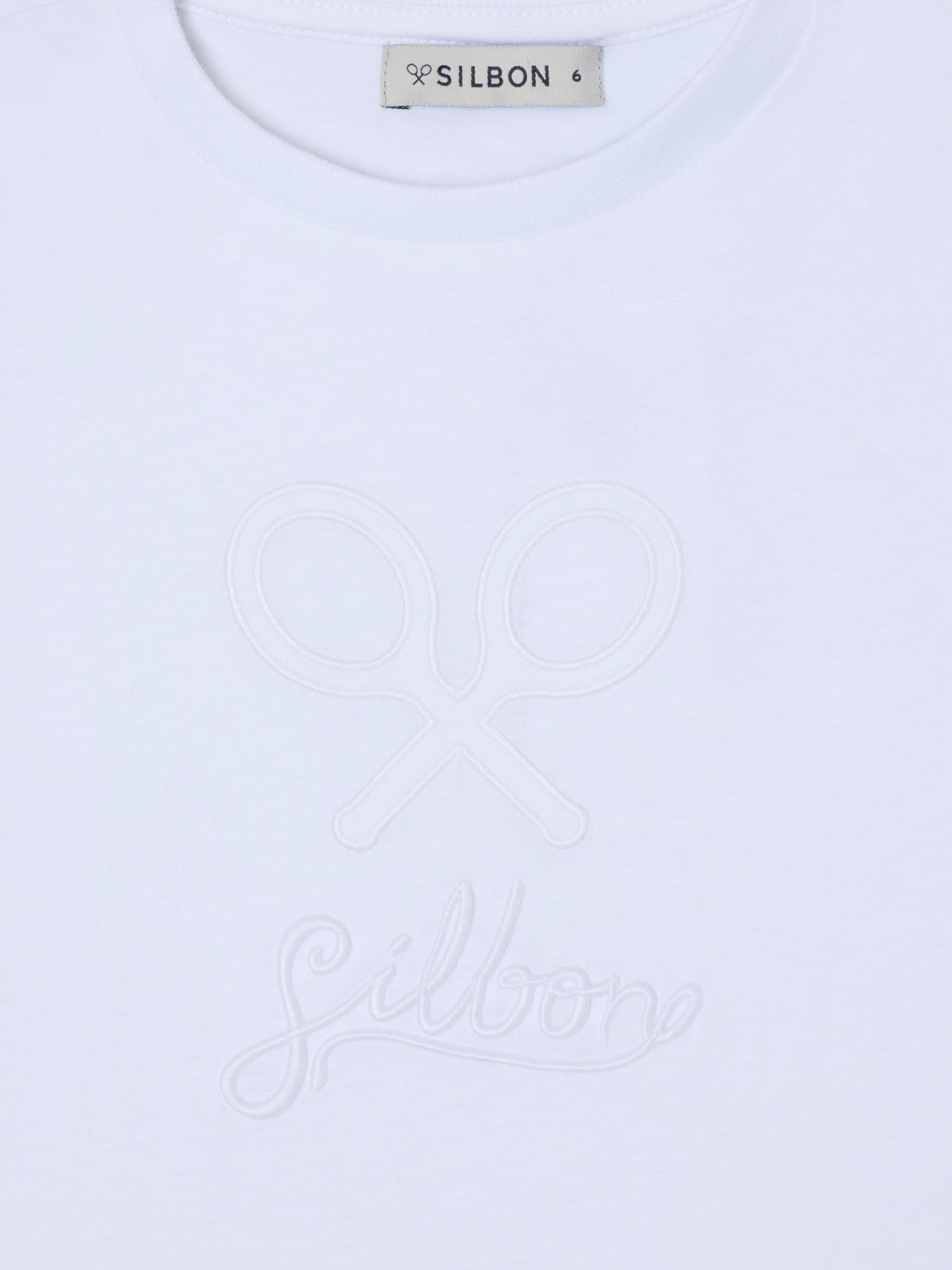 Camiseta girl silbon clasica blanco