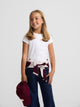 Camiseta girl silbon clasica blanco