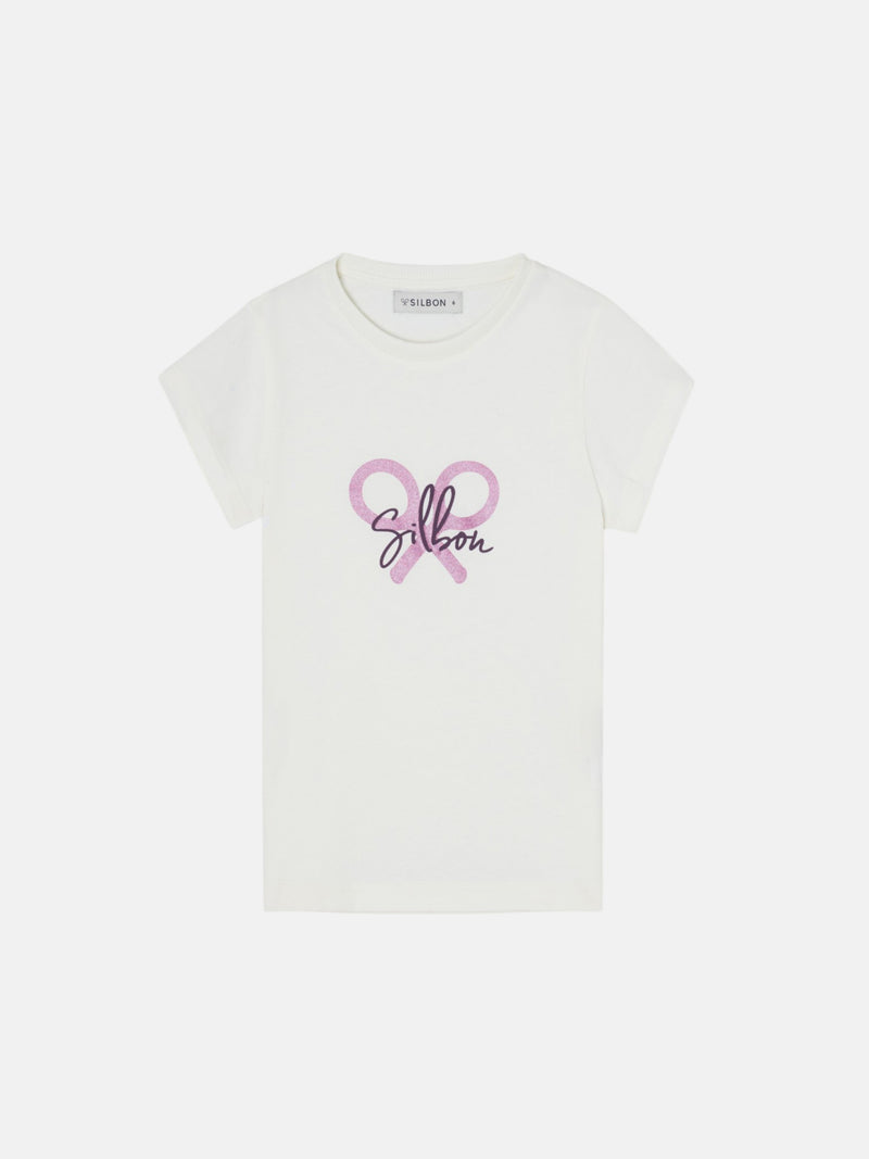 T-shirt girl silbon raquete silbon cru