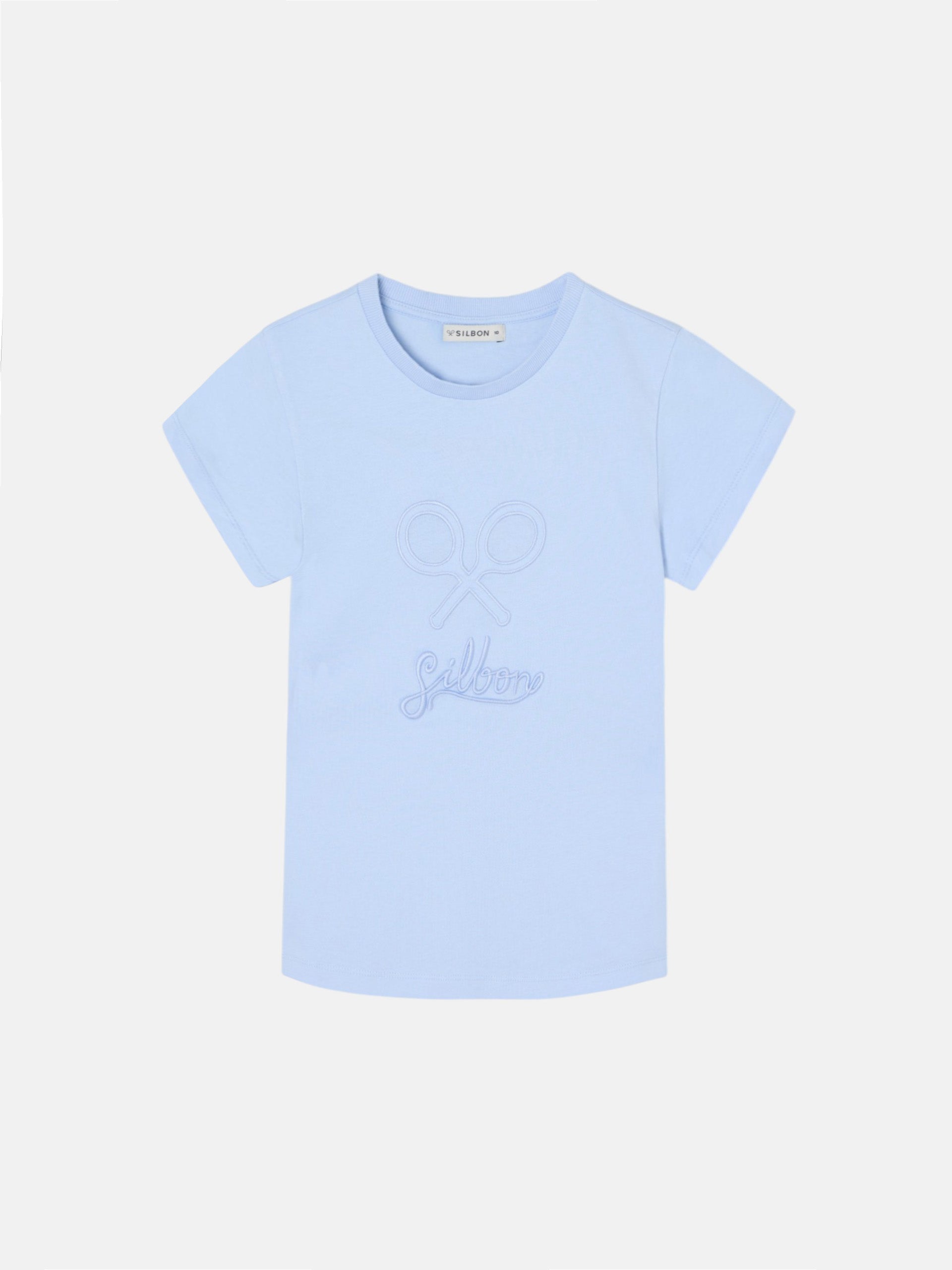 Camiseta girl silbon clasica azul
