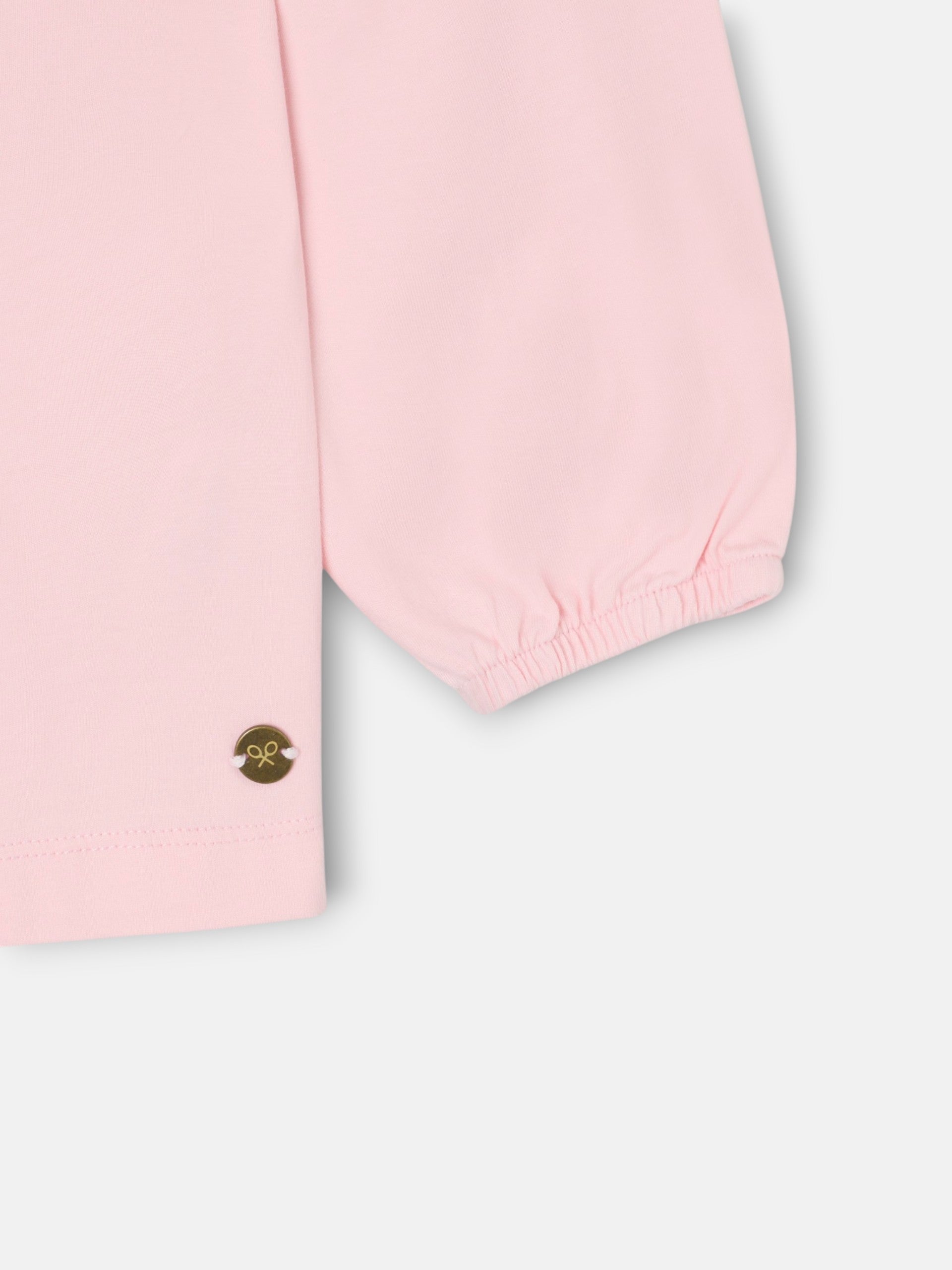 Camiseta girl cuello bobo rosa